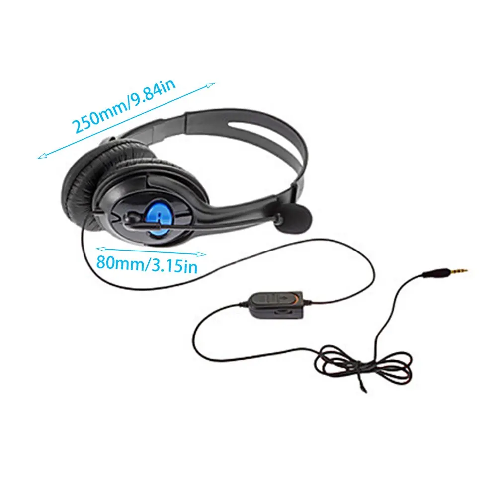Проводные Игровые наушники для PS4 с микрофоном стерео супер бас Sony PlayStation 4