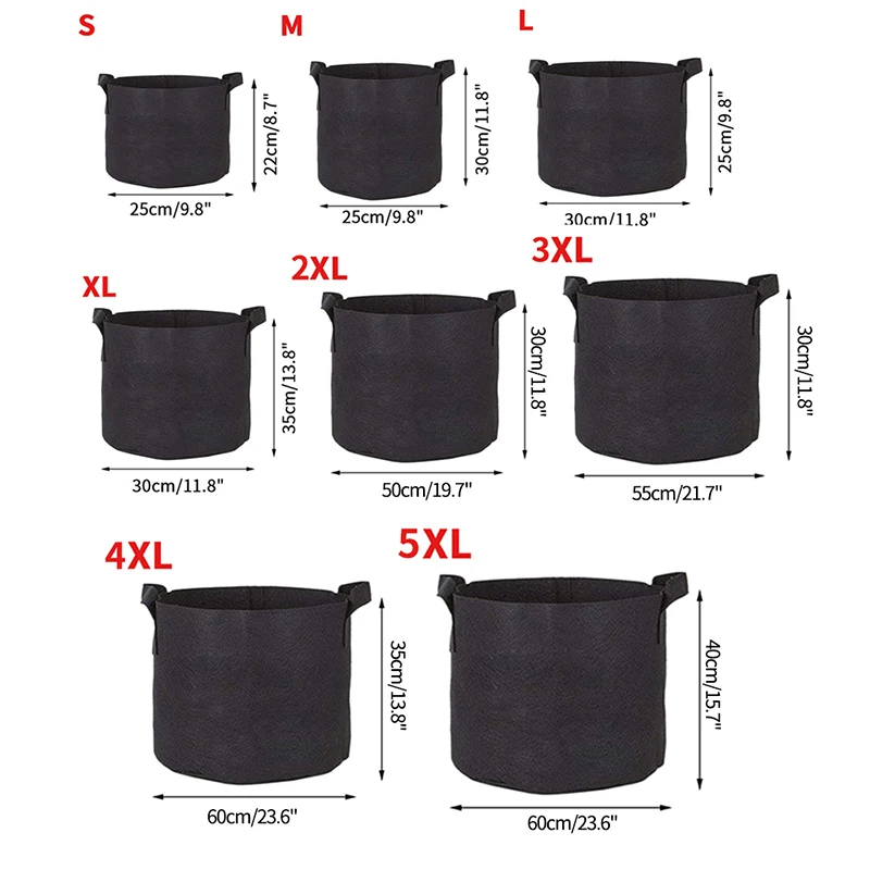 Садовый фетровый мешок для выращивания 30 галлонов цветочный горшок клубники