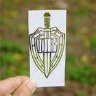 Три Ratels MT-022 #56*30 мм 90*48 мм щит и меч погранвойск металлический Никель автомобиля Стикеры Авто Стикеры s