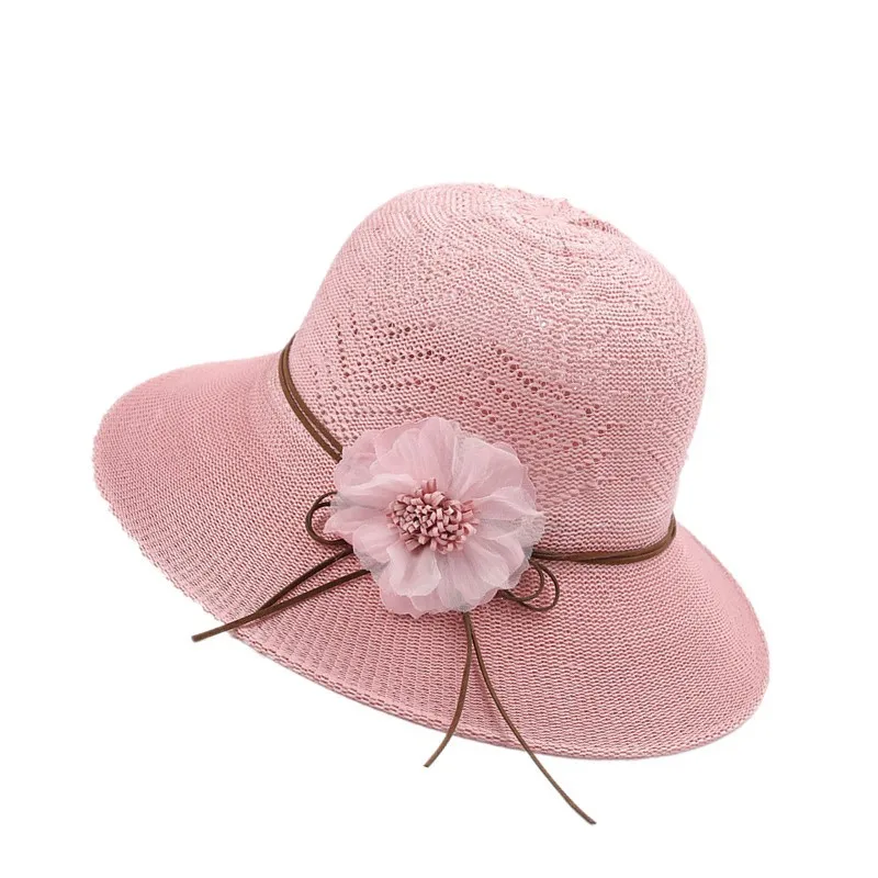Новые модные женские соломенная шляпа от солнца летнее платье с цветочным