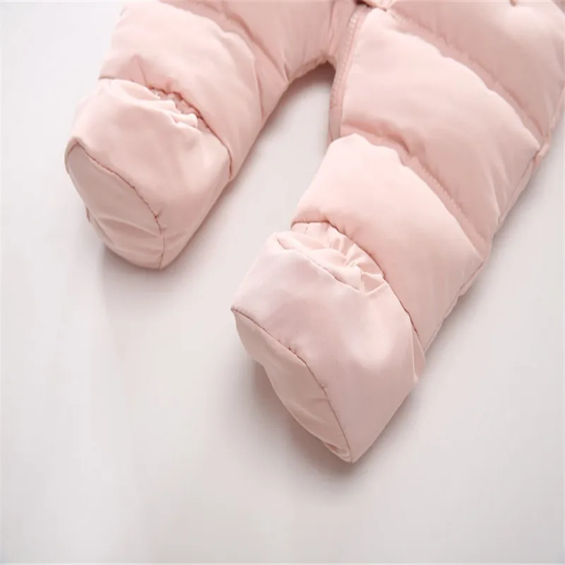 Зимний комбинезон для мальчиков и девочек плотный теплый новорожденных Детская