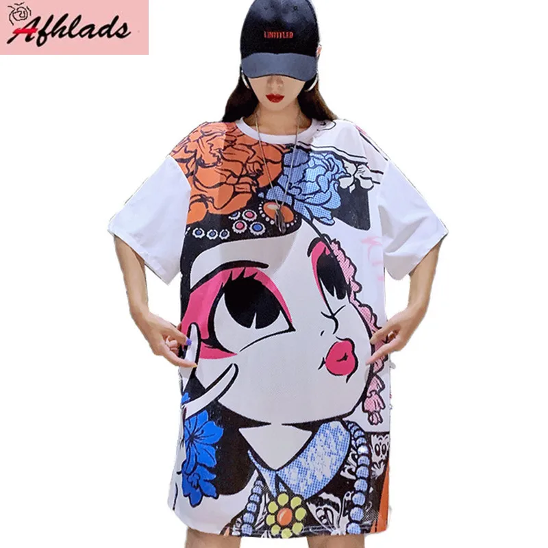 По сравнению с Размеры футболка 2019 летняя рисунками из мультфильмов ручной