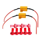 Автомобильный светодиодный светильник, 2 шт., сопротивление 25 Вт, 6 Ом, нагрузочные резисторы для автомобильного указателя поворота, фонаря, лампы для номерного знака