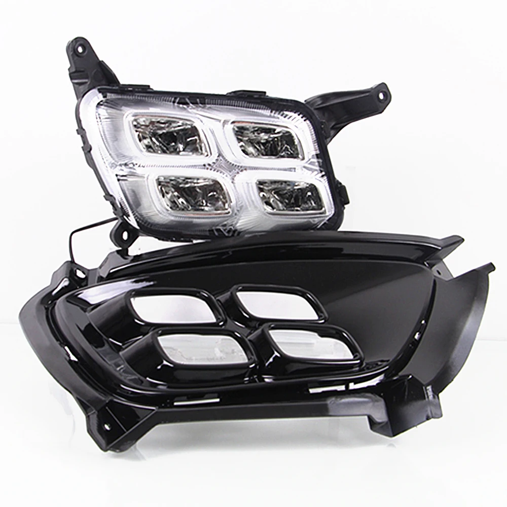 Автомобильные мигающие светодиодсветодиодный дневные ходовые огни 2 шт. для Sportage