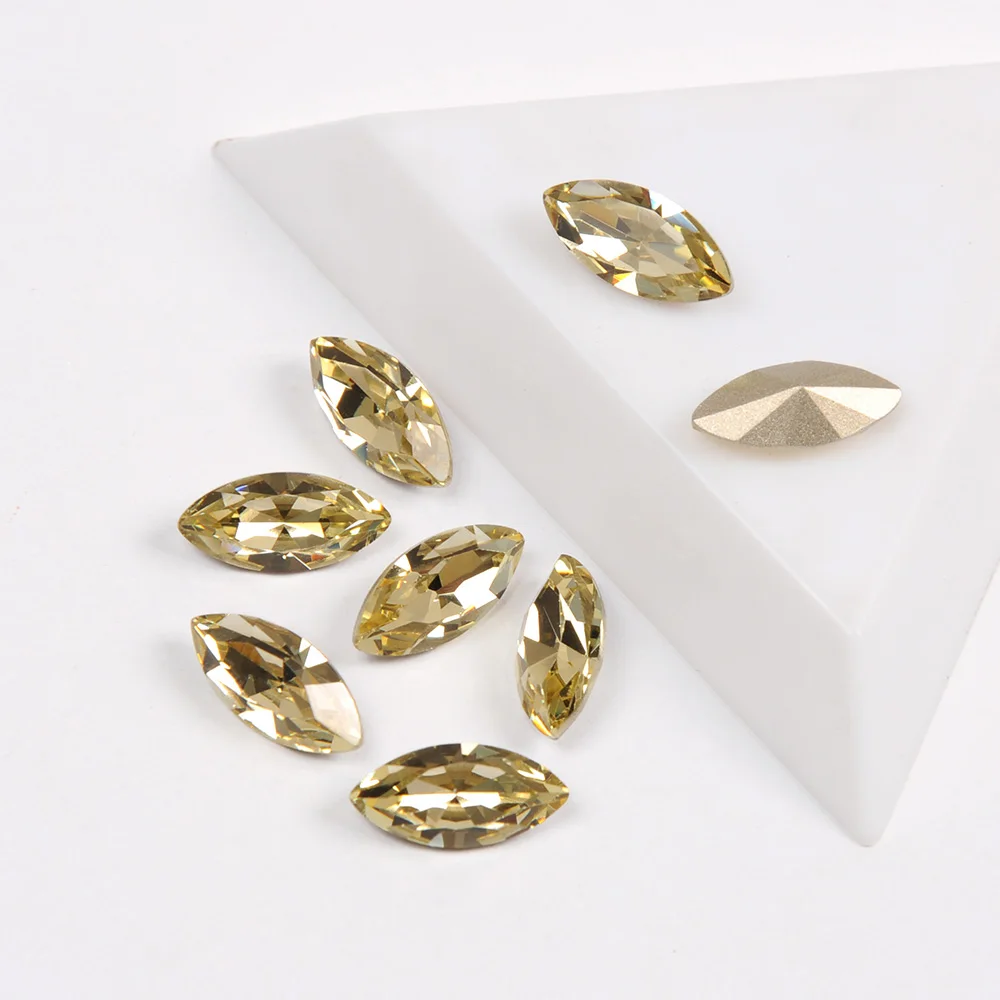 

YANRUO 4200 кристаллы Jonquil Стразы для ногтей заостренный стеклянный бриллиант Navette кристаллы Камни блестящие драгоценные камни для маникюра ногтевого дизайна драгоценные камни