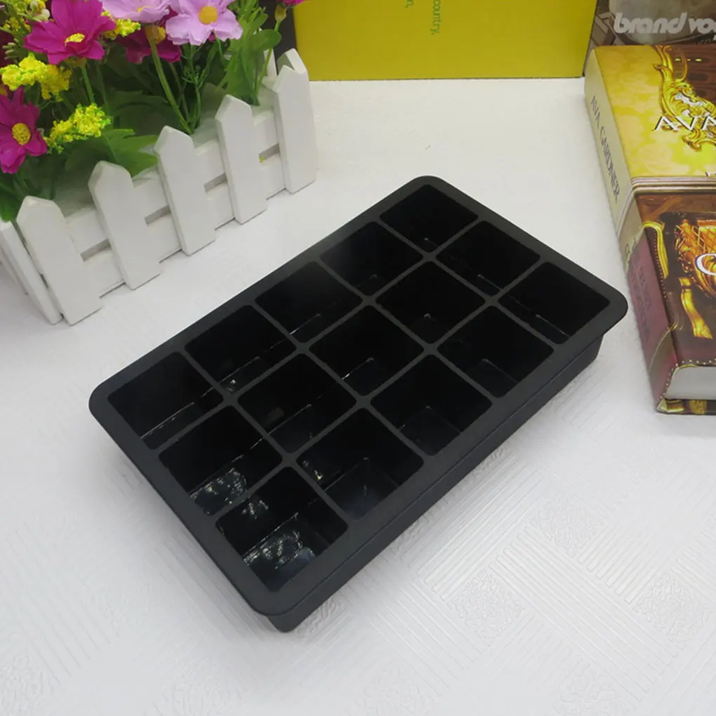 2 шт./компл. Cube Jumbo 15-grid силиконовая форма для льда квадратная лотка Нетоксичная
