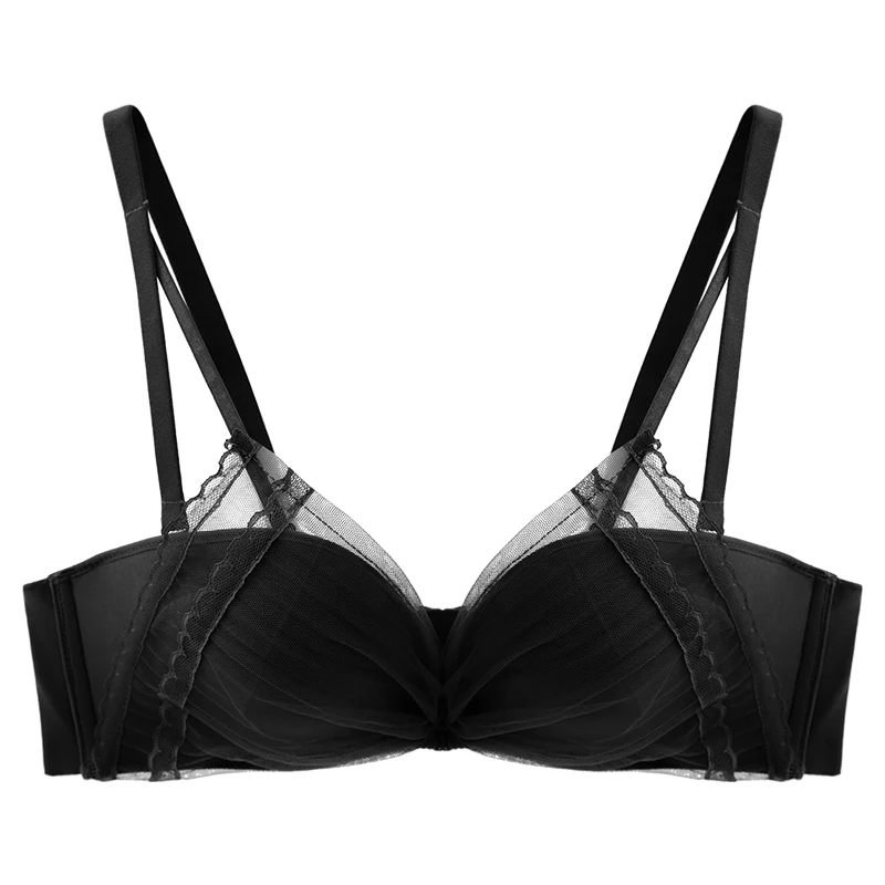 

Black Push Up Underwear Female Sexy Lingerie Adjusted Straps Seamless Bra Everyday Sujetador Mujer Womens Intimates EB50WX