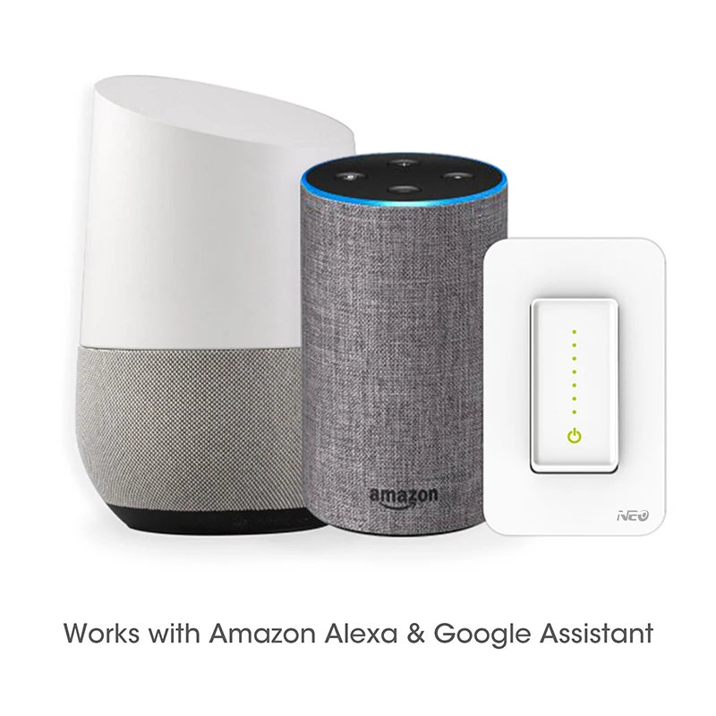 

AC 100-240V Tuya WiFi Smart Light Dimmer Switch Smart Home Voice Control No Hub Required Compatible With Alexa Google Home