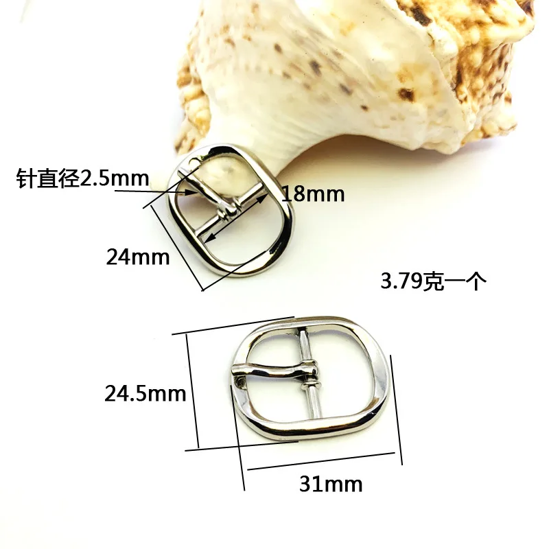 

20pcs Origin Oval Bag Backpack Strap Button Detachable Metal Leather Hardware Accessories Sandals Alloy Adjustable Pin Buckle