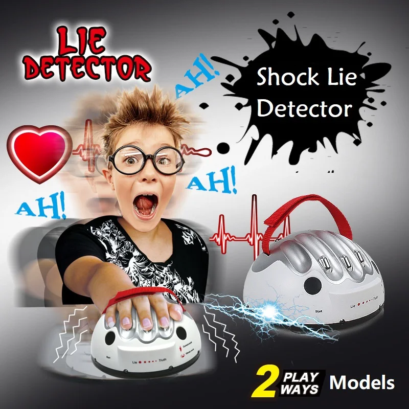 

Polygraph Toys Funny Adjustable Adult Polygraph Game Test Electric Shock Lie Detector Shocking Liar Truth Or Dare Game Consoles