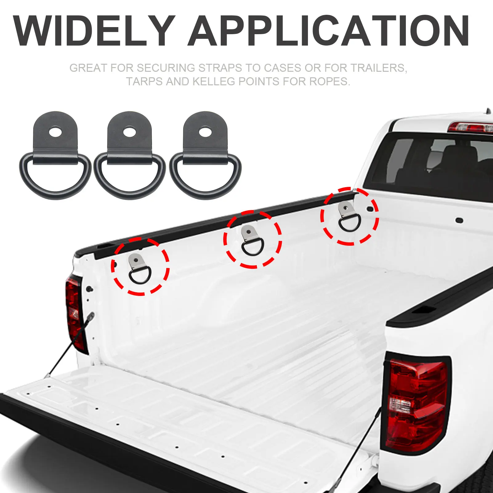 

30pcs Easy Install Practical Hardware D Ring Replacement Parts Stainless Steel For Trailer Universal Tie Down Heavy Duty RV Boat