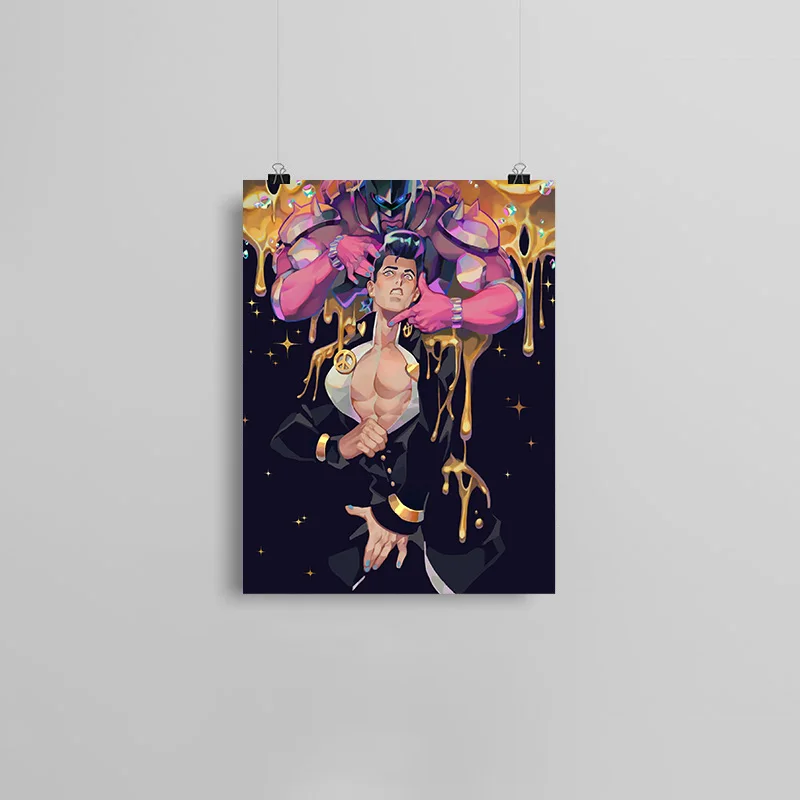 Josuke Higashikata Crazy Diamond anime Canvas poster Painting wall Art decor Living room Bedroom Study Home Decoration Prints | Дом и сад