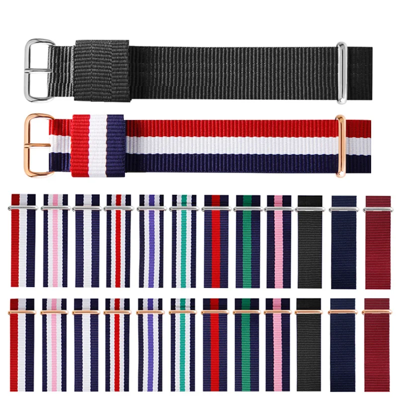 Suitable for  For DW Watchband nylon strap silver buckle gold buckle 18mm 20mm luxury bracelet strap high quality watch band