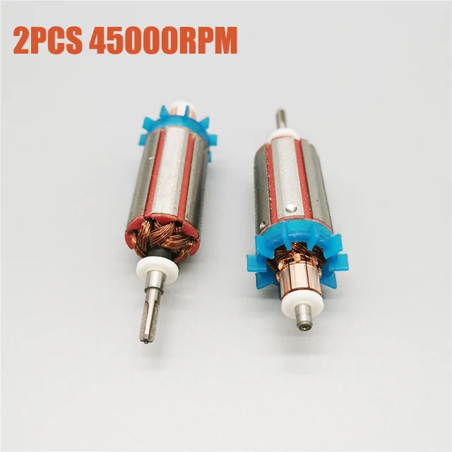 2PCS 45000RPM Тип 3 сильный 210 102L 105L и марафон микро мотор ручка ротора 35 к до 45 к Электрический Маникюр дрель аксессуары для ногтей - Цвет: 2PCS 45000RPM