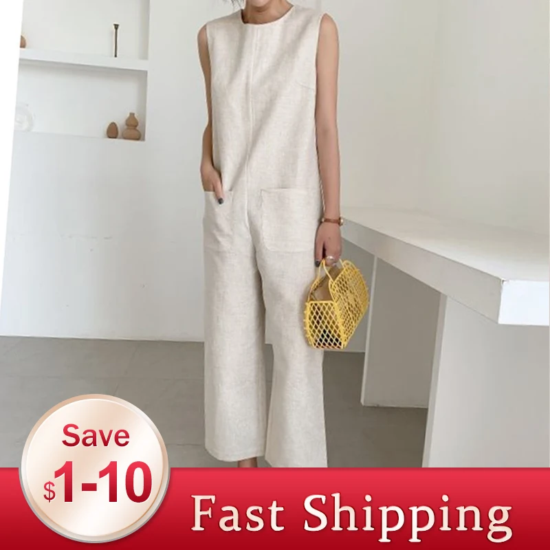 Женский комбинезон в японском стиле элегантный повседневный Свободный Прямой