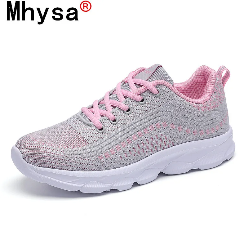 

2021 Women's Shoes Spring Women's Mesh Breathable Sneakers Comfortable Lace-up Casual Shoes Fashionable Walking Vulcanized Shoes