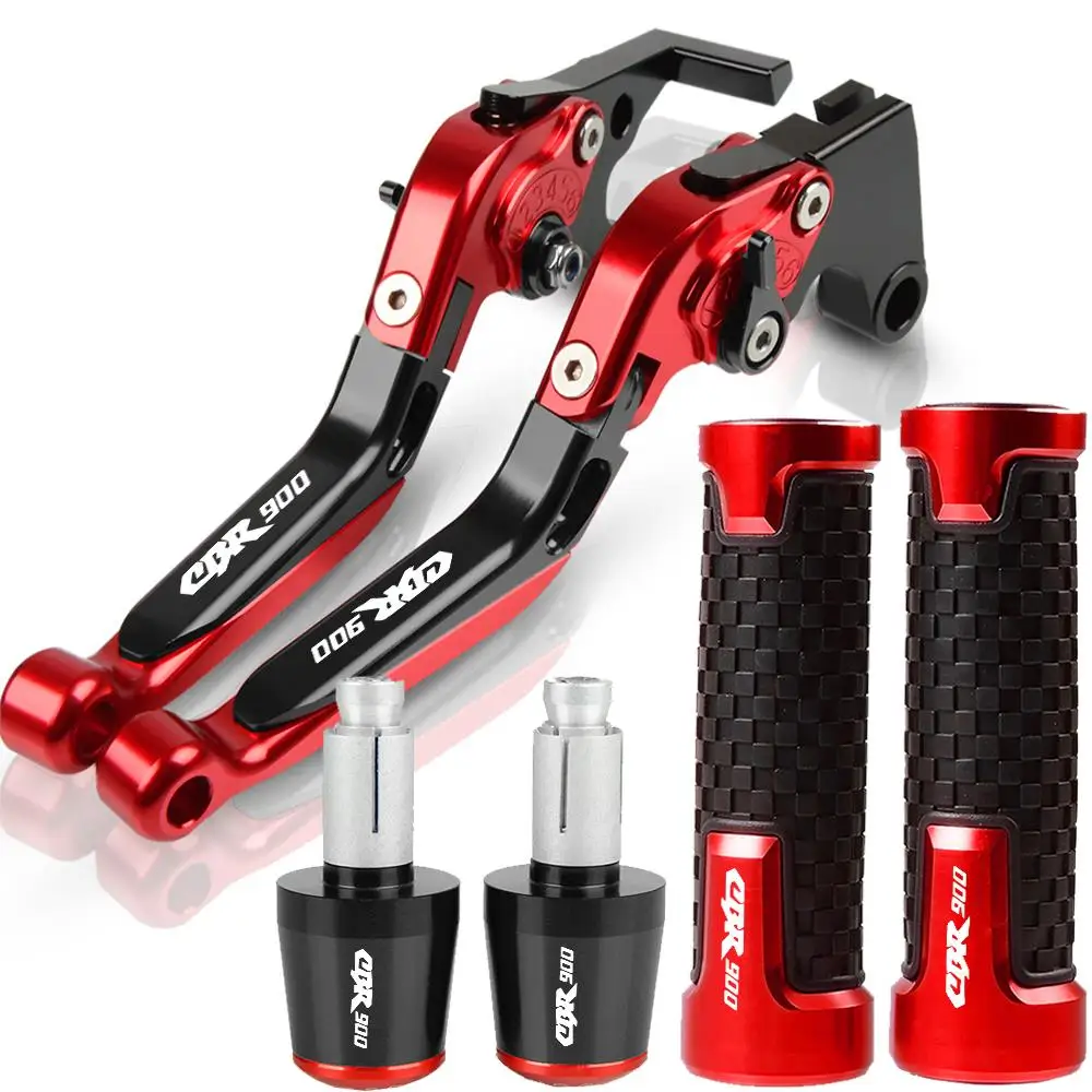 

For HONDA CBR900 CBR 900 1992 1993 1994 1995 1996 1997 Motorcycle Adjustable Brake Clutch Levers Handle bar grip end Accessories