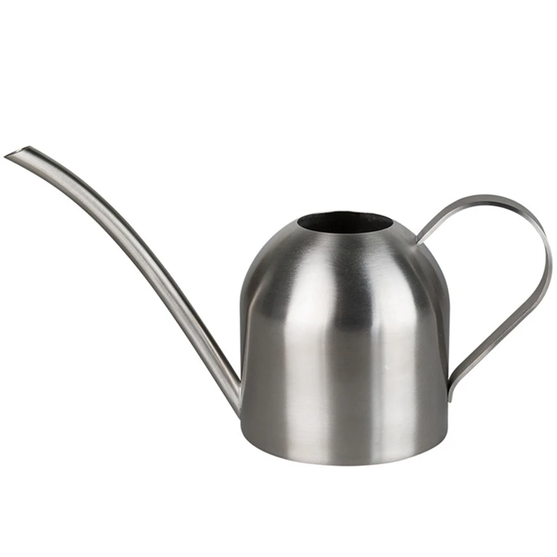 

Plant Watering Can Stainless Steel Metal Household Potted Plants Sprinkling Kettle Semi-Circular Long Mouth Shower Pot
