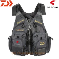 daiwa outdoor breathable padded fishing life vest 209lb bearing life safety jacket dawa swimming sailing waistcoat utility vest