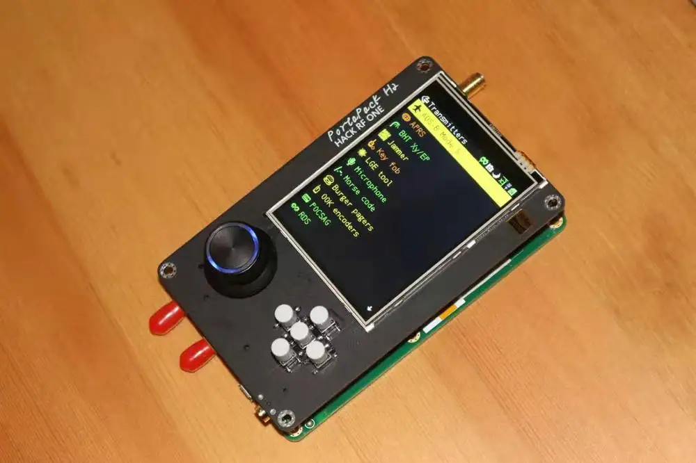 Verkaufen Neueste Version PORTAPACK H2 Für HACKRF EINE SDR Software Definiert Radio + 0,5 Ppm GPS TXCO + 3,2 Zoll Touch LCD + 1500mAh Batterie