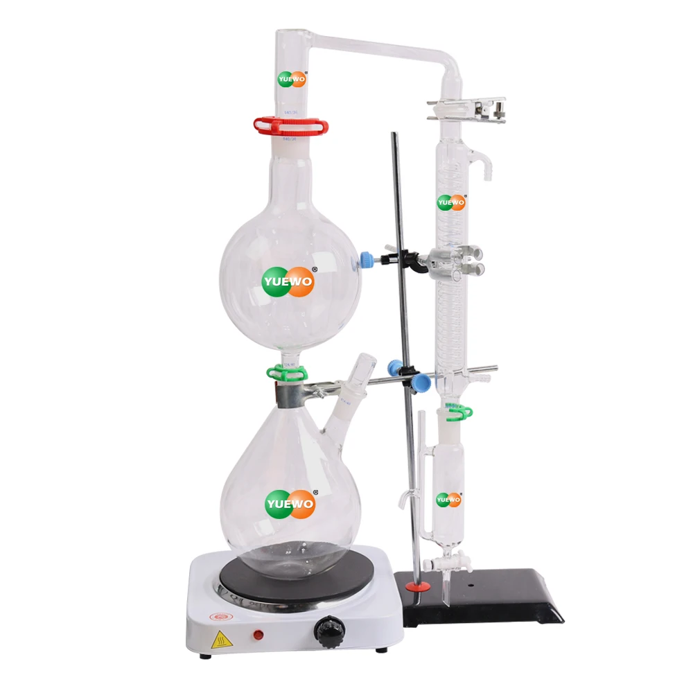 Новый лабораторный аппарат для дистилляции эфирного масла стеклянная посуда с