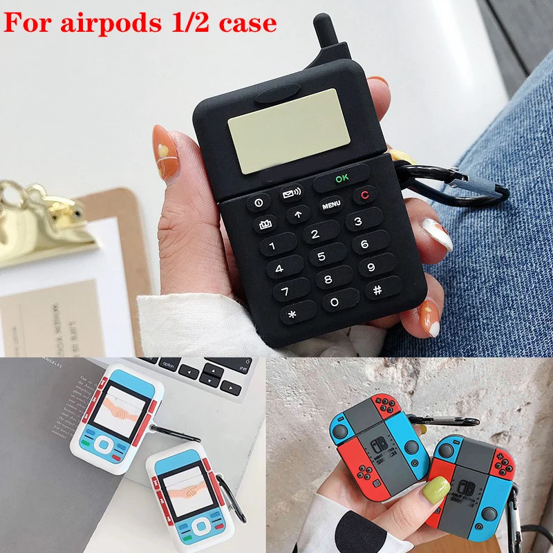 Чехол для AirPods, роскошный 3D игровой модуль, защитный силиконовый чехол для наушников, чехол для Air pods 2, чехол для телефона