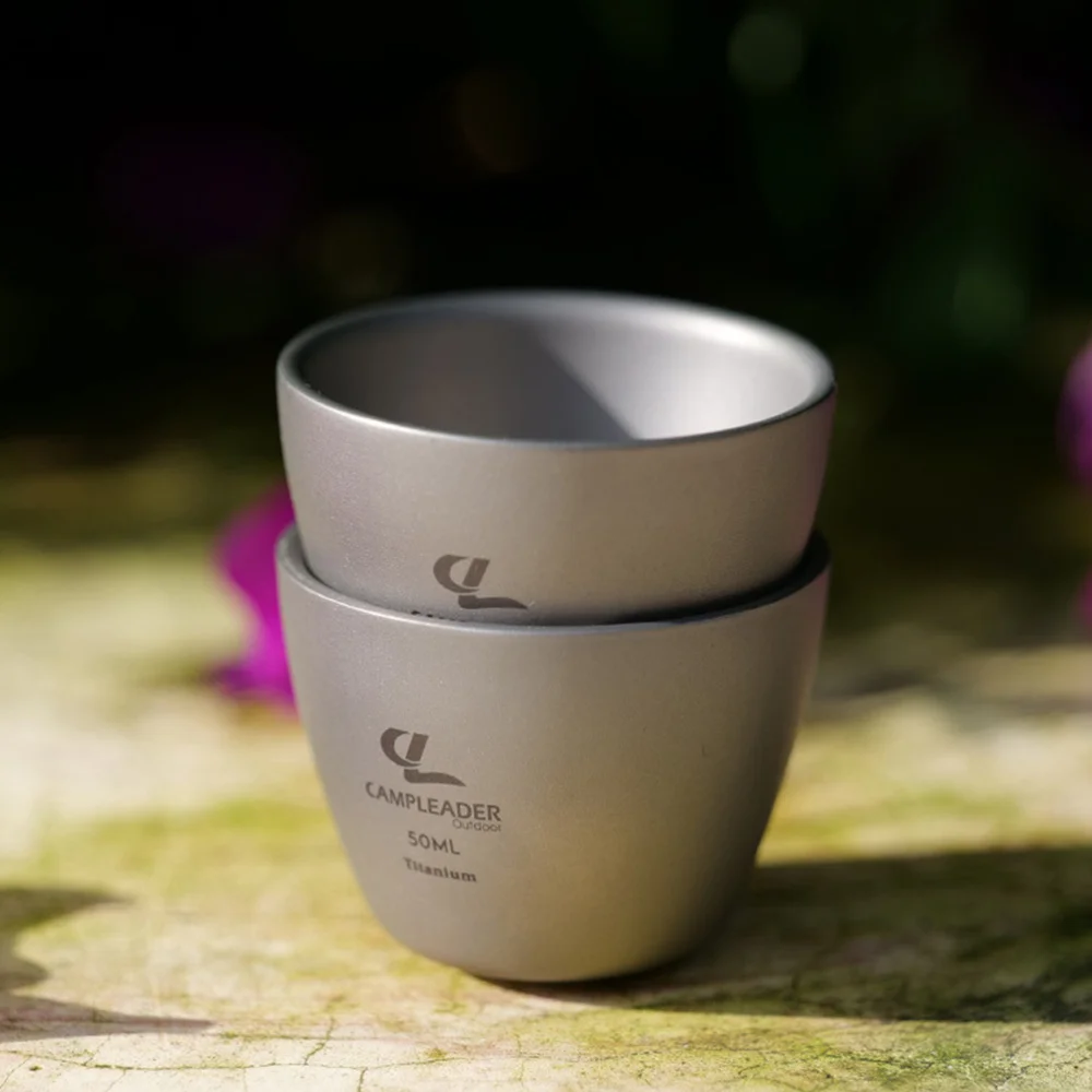 

Home Mini Titanium Cup Outdoor Camping Tea Cup Picnic Party