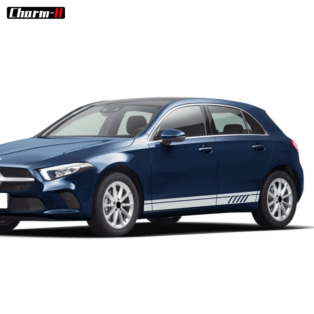2 шт. для Mercedes Benz W176 A Class A45 AMG A180 A200 A250 Edition 1 Боковая гоночная полоска наклейки