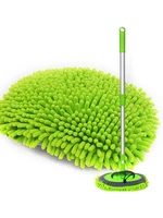 2 in 1 chenille microfiber car wash mop brush duster not hurt paint scratch free cleaning tool dust collector supplies