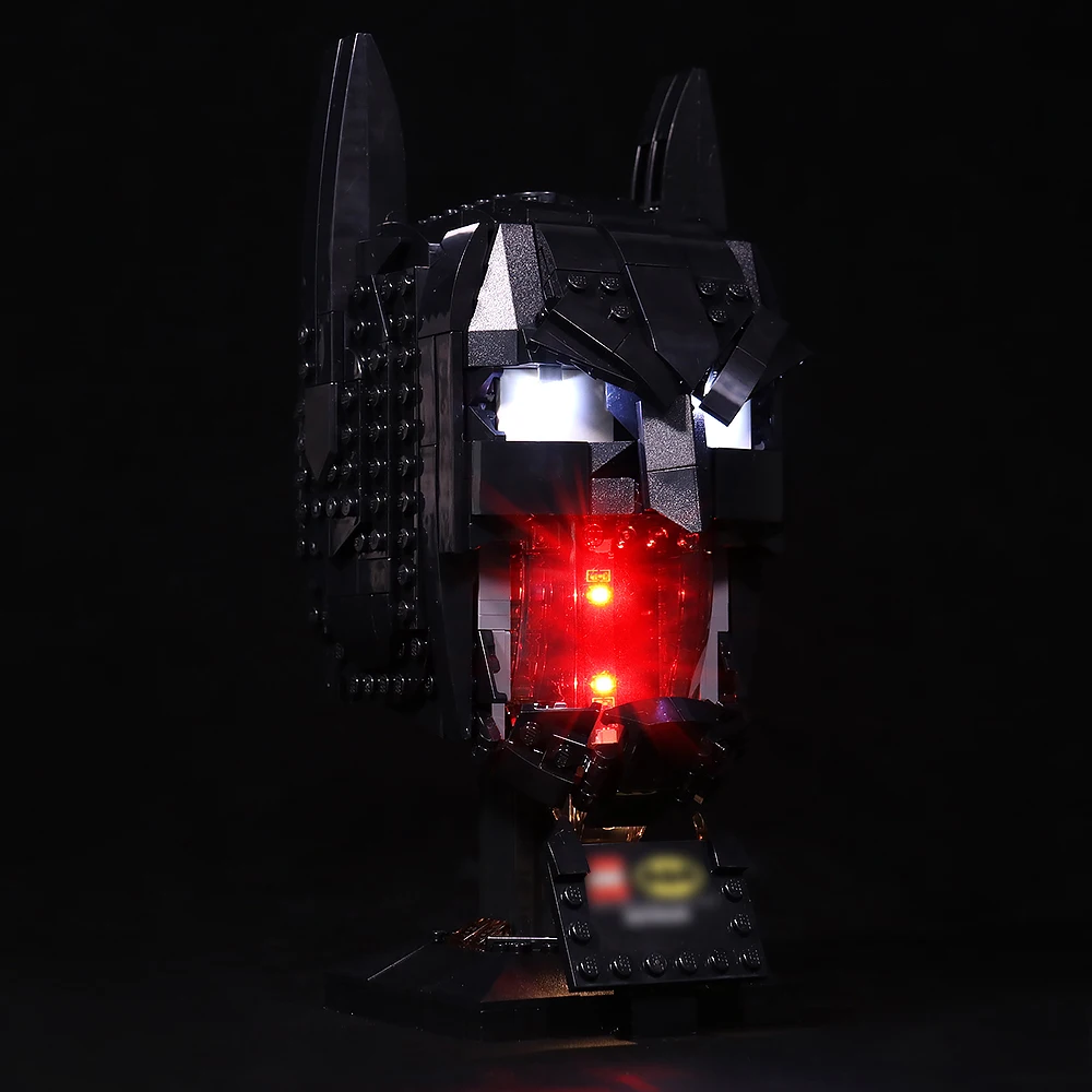 Светодиодсветильник ка совместимая с LEGO 76182 Бэтмен шлем супергерой легкий набор
