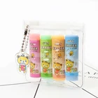 4PCSset Cute bear4 color eraser Students painting pencil eraser stationery