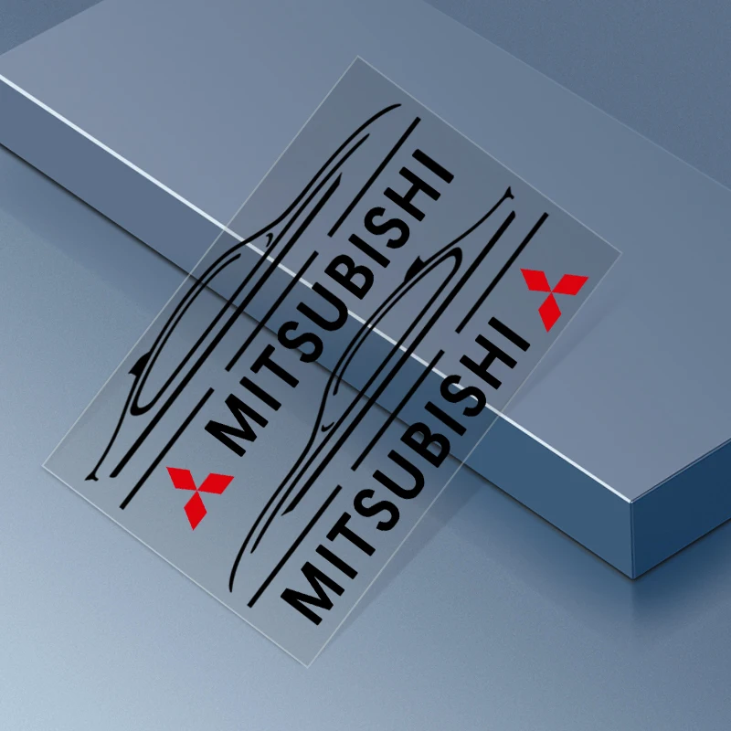 2 шт. автомобильные товары стикер на зеркало заднего вида в автомобиле для Mitsubishi