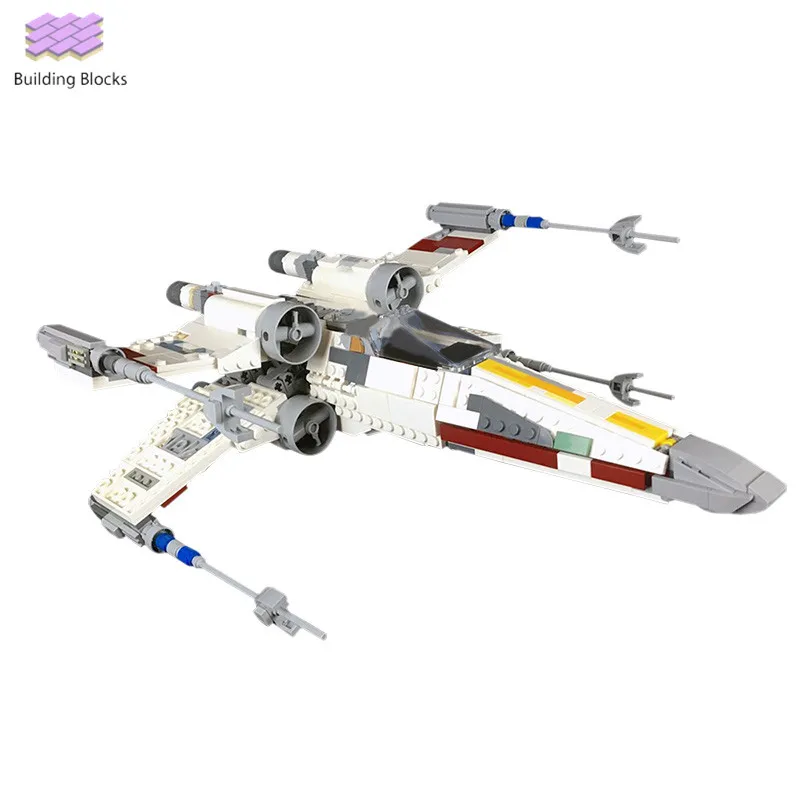 

STAR ncom T-65 Ecks Wing Starfighter Red 5 Building Blocks space fighter model bricks toys for kids adults collection gifts