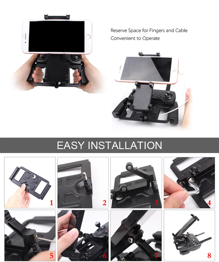 Mavic Mini Mavic Air Mavic Pro Аксессуары Пульт дистанционного управления держатель монитор кронштейн телефон планшет крепление металлический для DJI Spark