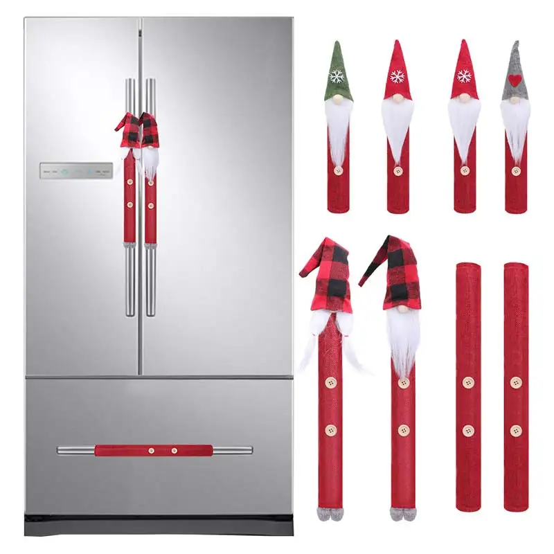 Чехол на дверь холодильника Рождественская ручка кухонные Рождественские