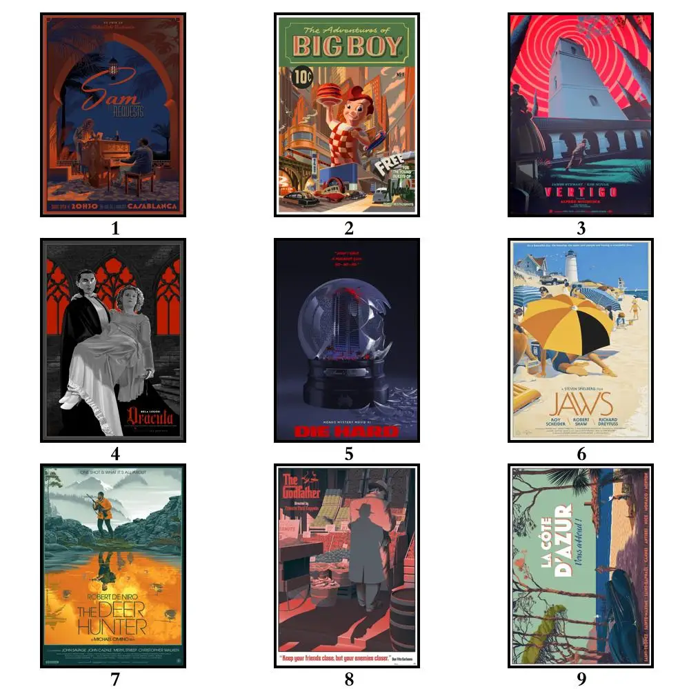 35 дизайнов Лоран дурие искусство работа белая бумага кинопостер домашняя