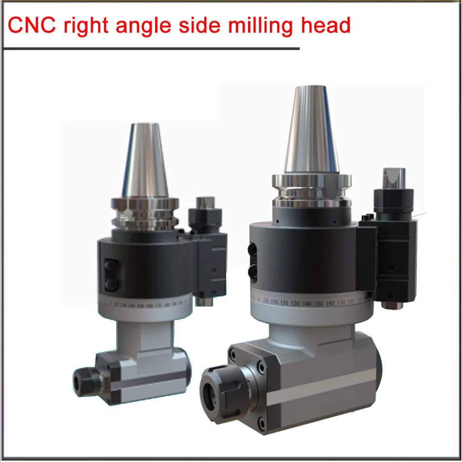 SK40 BT30 BT40 BT50 AG90 ER16 20 ER25 32 40 ЧПУ боковая фрезерная головка прямоугольная поперечная