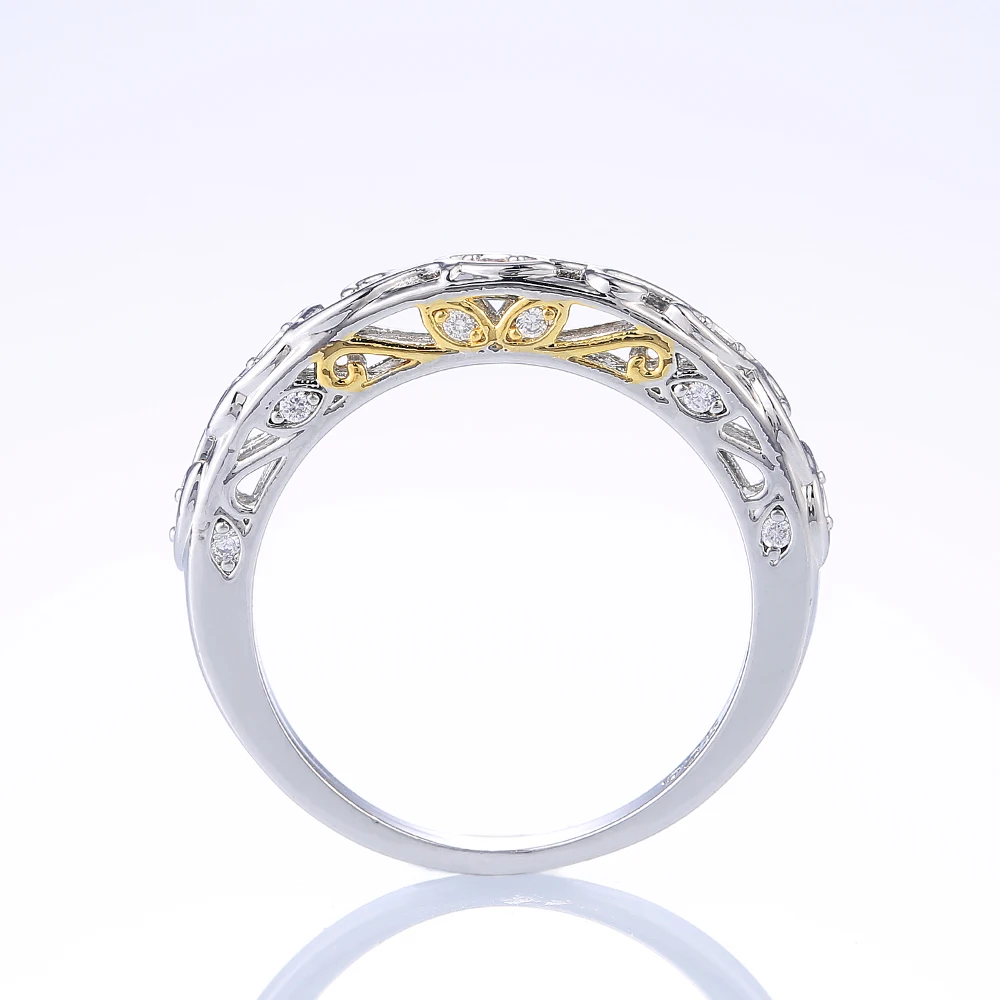 Huitan красивый узор женское кольцо Модные ювелирные изделия Кристалл Цирконий