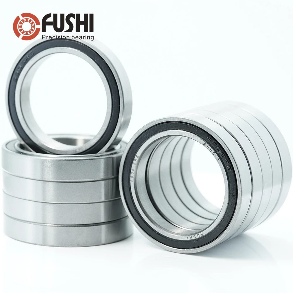 

6806-2RS Bearing 10Pcs 30x42x7 mm ABEC-1 Thin Section 6806 2RS Ball Bearings 6806RS 61806 RS