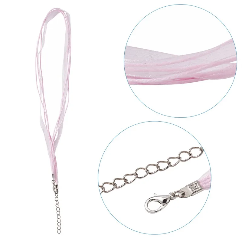 10 Ювелирные изделия на нитях для изготовления ожерелья лента из органзы и