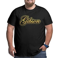 golden logo gibson popular 6xl plus size t shirt for men big tall man summer workout shirts large clothing father gifts