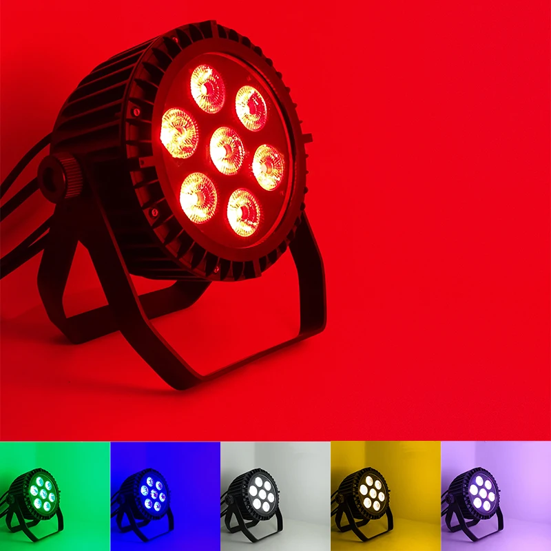 Открытый водонепроницаемый 7*18 Вт Led Par свет IP65 Водонепроницаемый сценический 7x18 64
