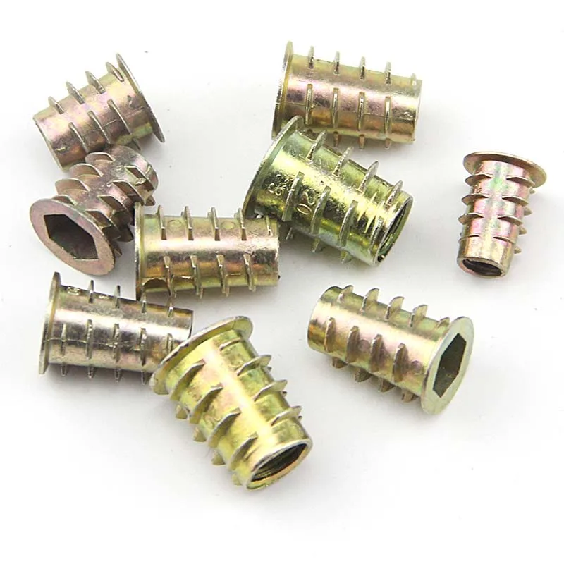 Шестигранная головка из цинкового сплава встраиваемая гайка M4 M5 M6 M8 E-гайка для