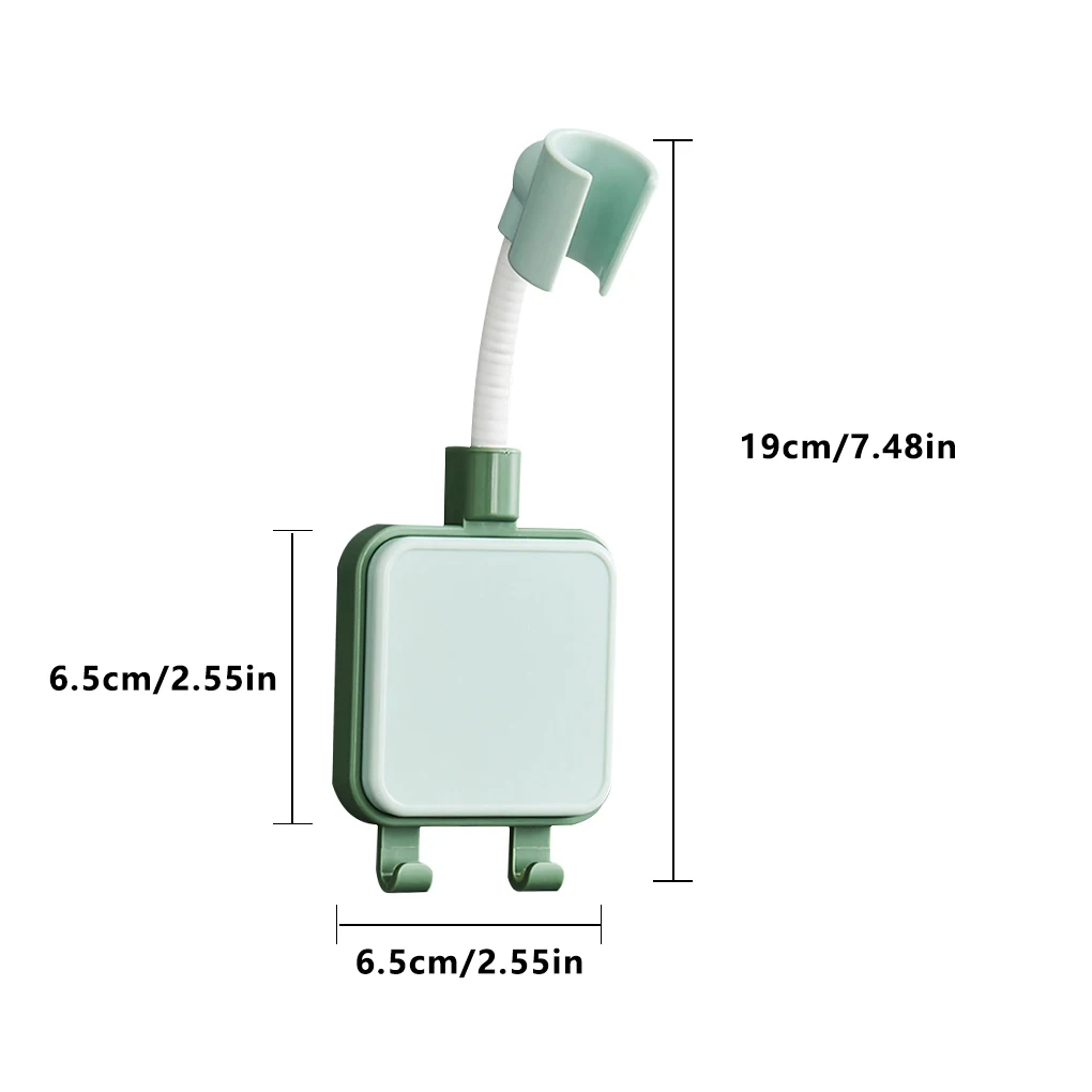 

1pc Suction Cup Shower Holder Adjustable Shower Head Holder with Hook Bathroom Bracket Nozzle Base Stand Punch-Free 360Rotation