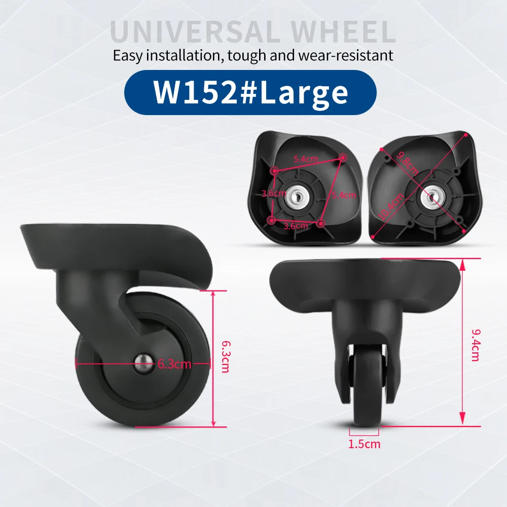 Wheels universal Compatible with Mailv 34A trolleys travel luggage password box repair accessories casters detachable