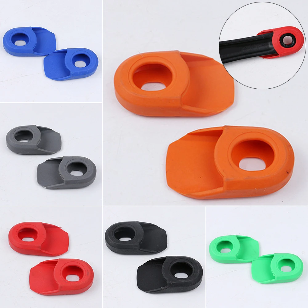 2pcs silikon bike kurbel arm protector universal fahrrad kohlefaser kurbelgarnitur schutzhülle bike kurbel abdeckung kappe mtb radfahren zubeh