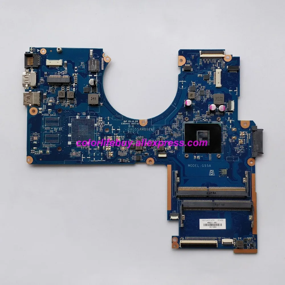 Genuine 856271-601 856271-001 DAG55AMB6E0 UMA A6-9210 CPU Laptop Motherboard for HP Pavilion 15-aw 15Z-AW000 NoteBook PC Tested