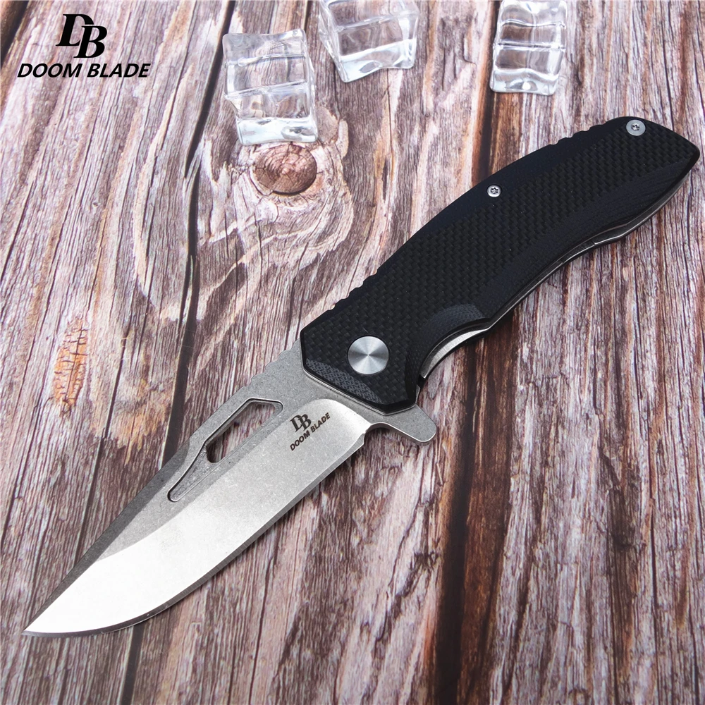 Черный 7," FH11 60-61HRC ножи G10 ручка складной нож Открытый выживания фрукты EDC инструмент кемпинг охотничий нож s кухонные ножи - Цвет: Черный