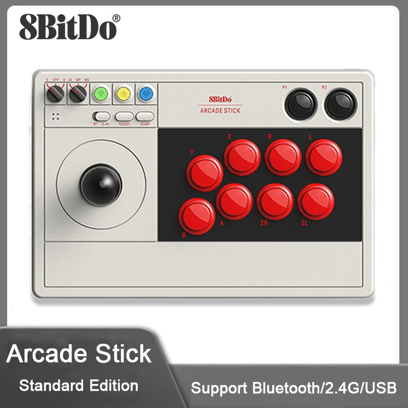 

8Bitdo Arcade Stick Joystick Ultimate Software Turbo Bluetooth /2.4G/USB Connectivity for Nintendo Switch Windows PC Joystick