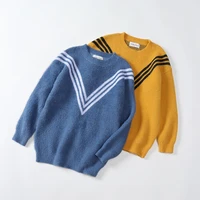 lasted kids sweaters spring winter baby boys girls warm pullover knitted bottoming thicken childrens clothes top high quality